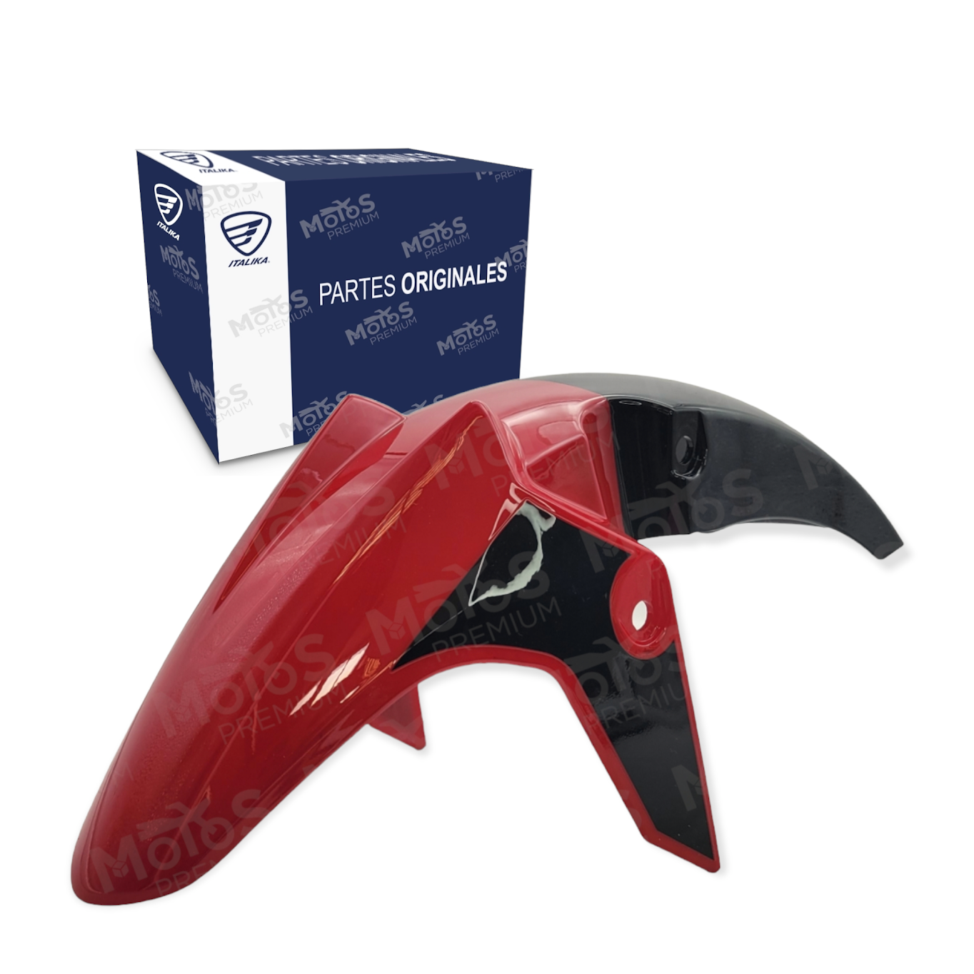 Salpicadera Delantera Negro Rojo Italika Ft Ts Original Motos Premium