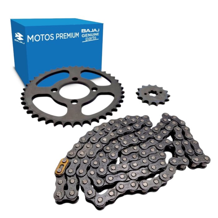 Kit De Sprock Engrane Y Cadena Ct 100 Bajaj Original