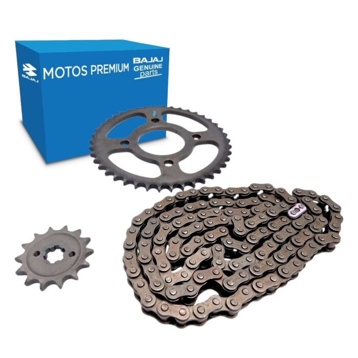 Kit De Sprock Engrane Y Cadena Boxer 150 Bajaj Original