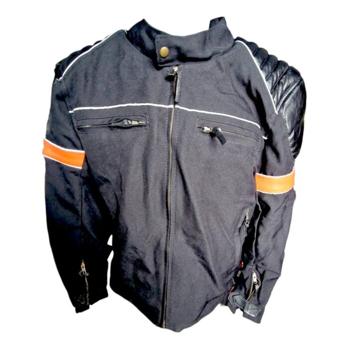 Chamarra De Cordura Piel Nylon L Motodrive Original - Imagen 4