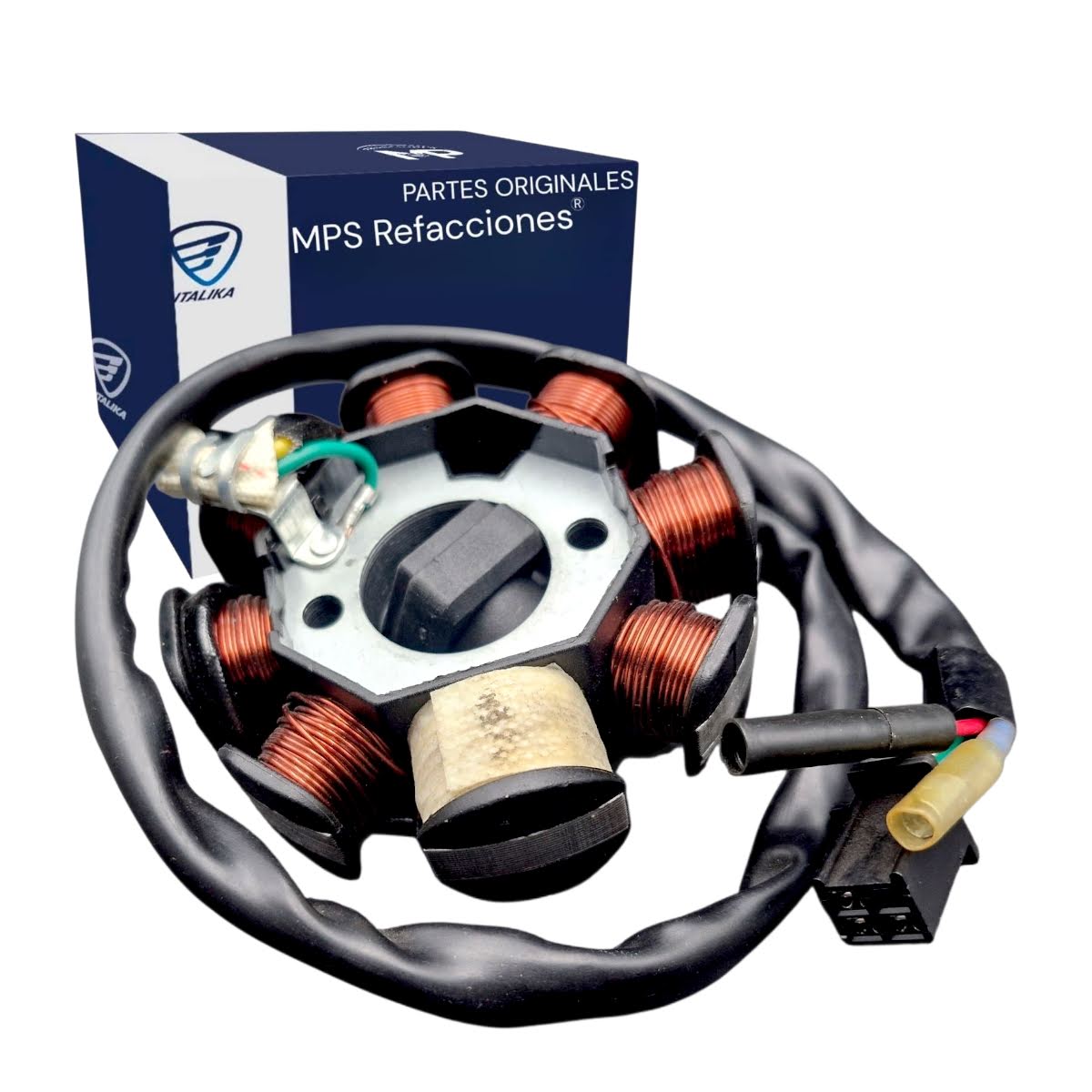 Estator 8 Bobinas Motoneta Cs125 Italika Original