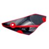 Cubierta inferior spoiler derecho negro rojo FT250 TS Italika Original - Imagen 2