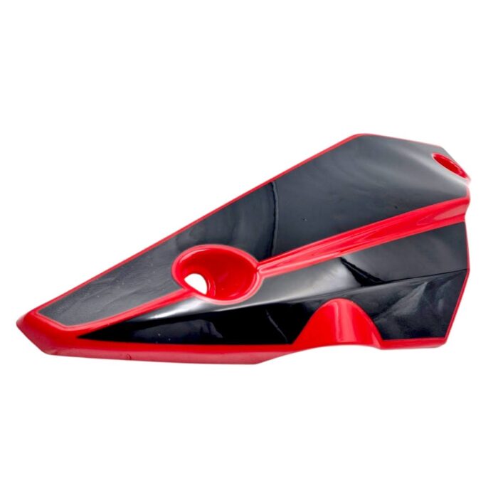 Cubierta inferior spoiler derecho negro rojo FT250 TS Italika Original - Imagen 4