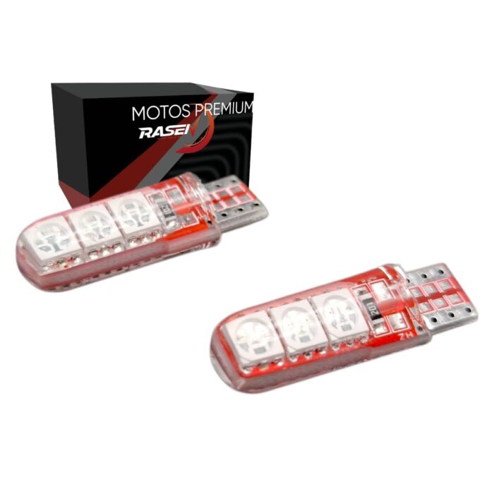 Foco De Pellizco 6 Hiperled Rojo Rasen Original