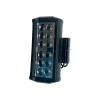 BARRA LED DOBLE FILA 12 LED BLANCO CONTORNO AZUL CON LUZ ALTA, BAJA Y ESTROBO - Imagen 2