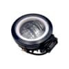 FARO REDONDO 3 LED CON LUPA LUZ FIJA, ESTROBO OPCIONAL CONTORNO AMARILLO - Imagen 4