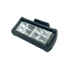 BARRA LED 4 CELDAS 12 LED BLANCO CONTORNO AZUL CON LUZ ALTA,BAJA Y ESTROBO
