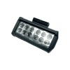 BARRA LED DOBLE FILA 12 LED BLANCO CONTORNO AZUL CON LUZ ALTA, BAJA Y ESTROBO