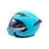 Casco Abatible Solido Grande Azul Mate - Imagen 4
