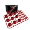 TAPA PARA TORNILLO HEXAGONAL ROJO DE PLASTICO UNIVERSAL