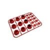 TAPA PARA TORNILLO HEXAGONAL ROJO DE PLASTICO UNIVERSAL - Imagen 4