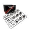 TAPA PARA TORNILLO HEXAGONAL PLATEADO DE PLASTICO UNIVERSAL