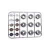 TAPA PARA TORNILLO HEXAGONAL PLATEADO DE PLASTICO UNIVERSAL - Imagen 4