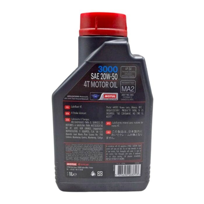 Aceite Motul 3000 20w50 Mineral Italika Bajaj Honda - Imagen 3