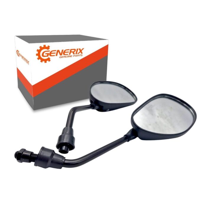 Juego De Espejos Ovalados Delgados Generix Cuerda 10mm Y 8mm