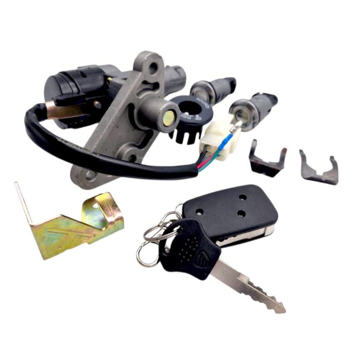 Kit De Cerraduras Con Llavero Ds150 Italika Original - Imagen 4
