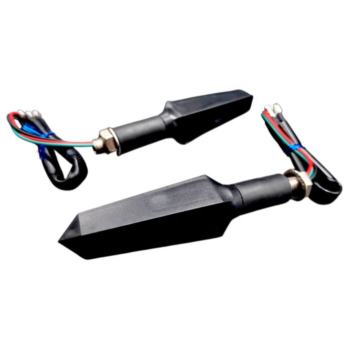 Direccional Led Mini Tipo Rayo Secuencial Amarillo-azul - Imagen 3