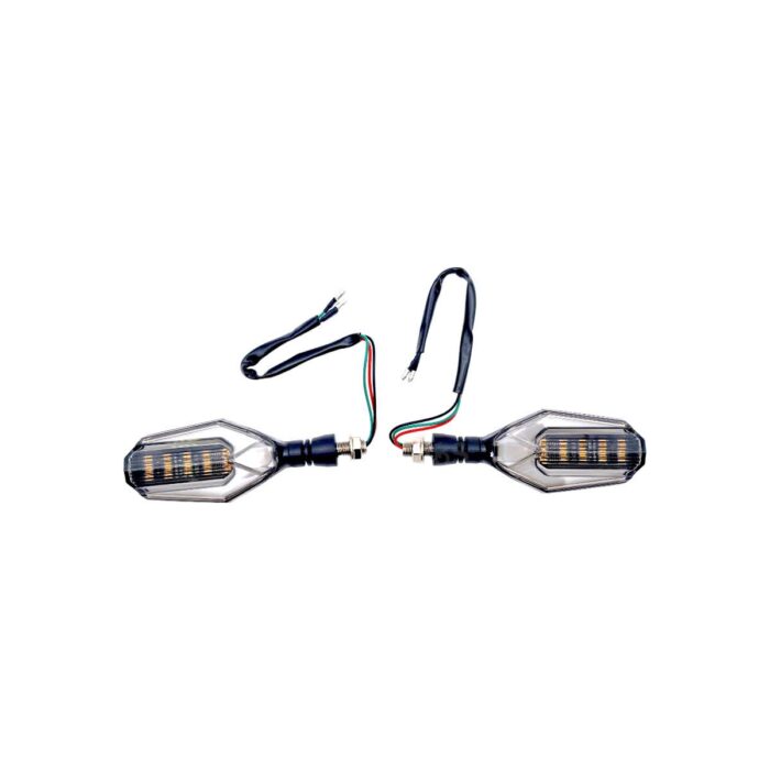 Direccional Led Secuencial Tipo Caparazon Amarillo-azul - Imagen 3