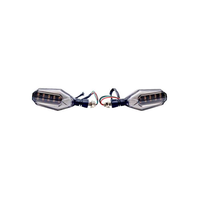 Direccional Led Secuencial Tipo Caparazon Amarillo-azul - Imagen 2