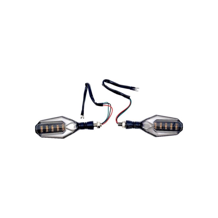 Direccional Led Secuencial Tipo Caparazon Amarillo-rojo - Imagen 2