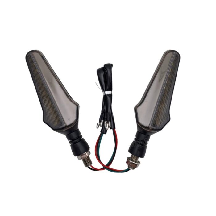 Direccional Led Secuencial Tipo Rayas Amar-blanco Universal - Imagen 2