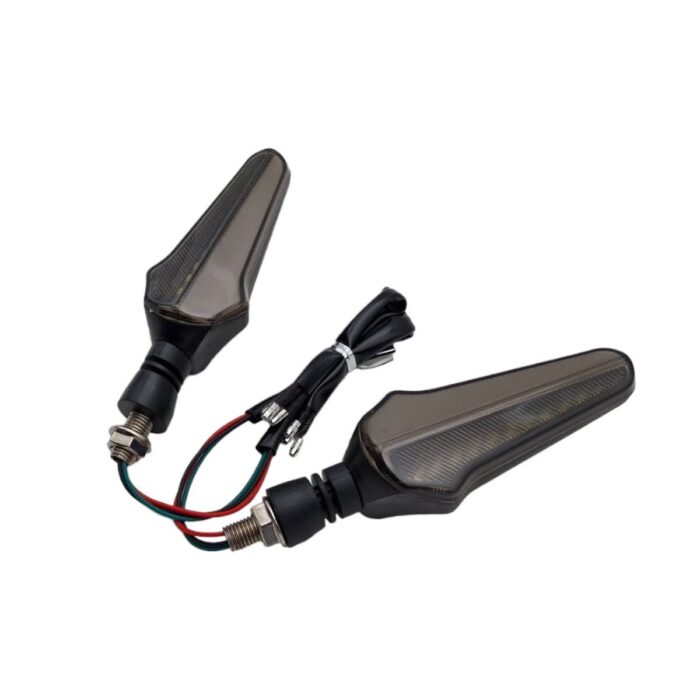 Direccional Led Secuencial Tipo Rayas Amar-blanco Universal - Imagen 4