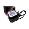 FARO AUXILIAR LED CON LUPA CUADRADO CON 2 LED OJO DE ANGEL AZUL CON LUZ BLANCA FIJA Y ESTROBO
