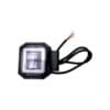 FARO AUXILIAR LED CON LUPA CUADRADO CON 2 LED OJO DE ANGEL AZUL CON LUZ BLANCA FIJA Y ESTROBO - Imagen 2