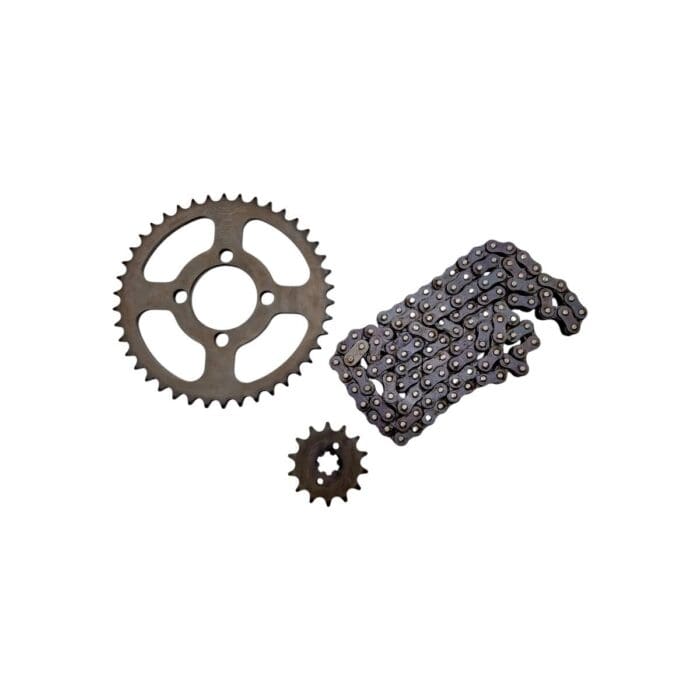 Jgo De Sprocket Y Cadena D100m Platina 100 Bajaj Original - Imagen 2