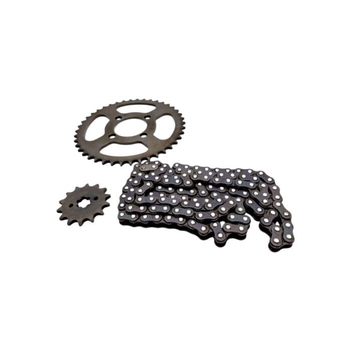 Jgo De Sprocket Y Cadena D100m Platina 100 Bajaj Original - Imagen 3