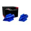 Tapon De Valvula De Aire Aluminio Cohete Azul Iron Racing