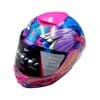 Casco Thunder Waves Azul Con Led M Kov Original - Imagen 6