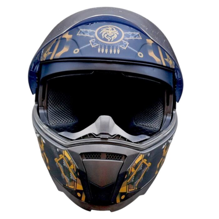 Casco Litio Obsidian Dorado Kov Original - Imagen 8