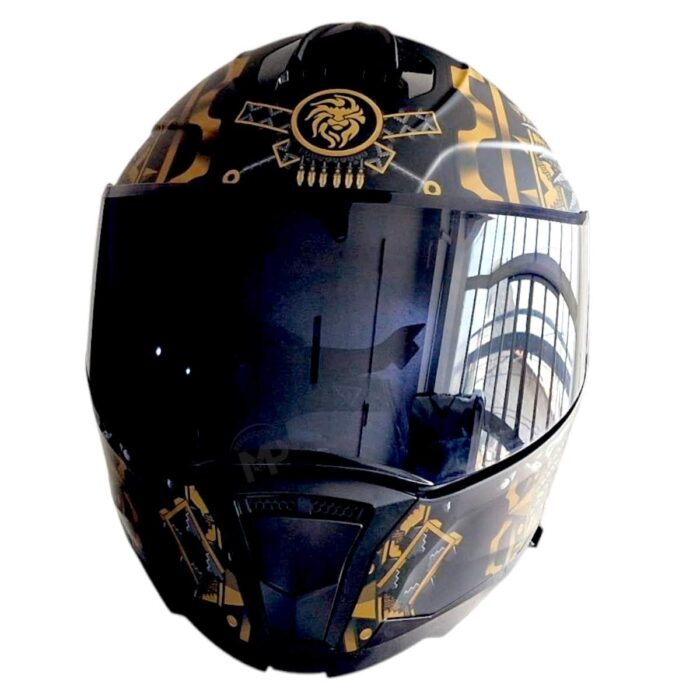 Casco Litio Obsidian Dorado Kov Original - Imagen 6