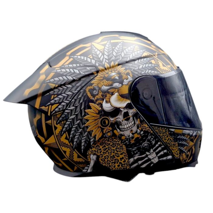 Casco Litio Obsidian Dorado Kov Original - Imagen 5
