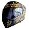 Casco Litio Obsidian Dorado Kov Original - Imagen 11