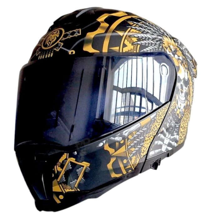 Casco Litio Obsidian Dorado Kov Original - Imagen 11