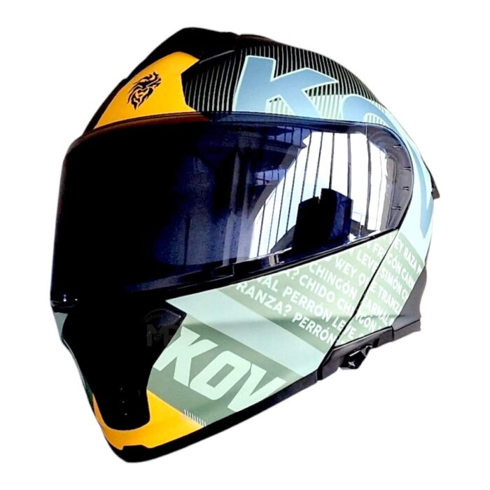 Casco Thunder Flow Verde Xl Kov Original - Imagen 12
