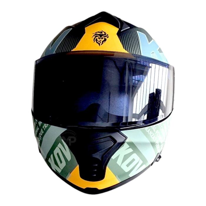 Casco Thunder Flow Verde Xl Kov Original - Imagen 5