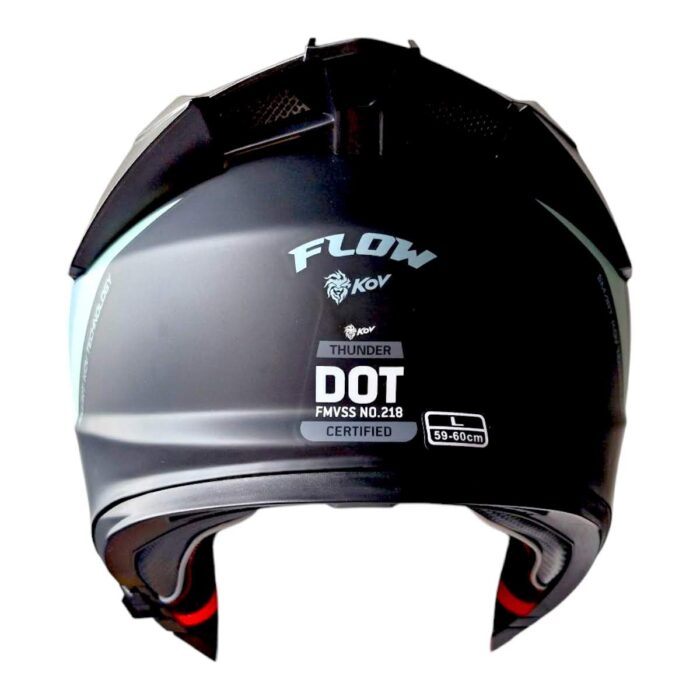 Casco Thunder Flow Verde Xl Kov Original - Imagen 4