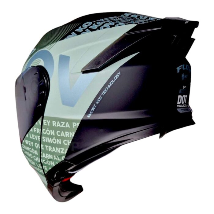 Casco Thunder Flow Verde Xl Kov Original - Imagen 3