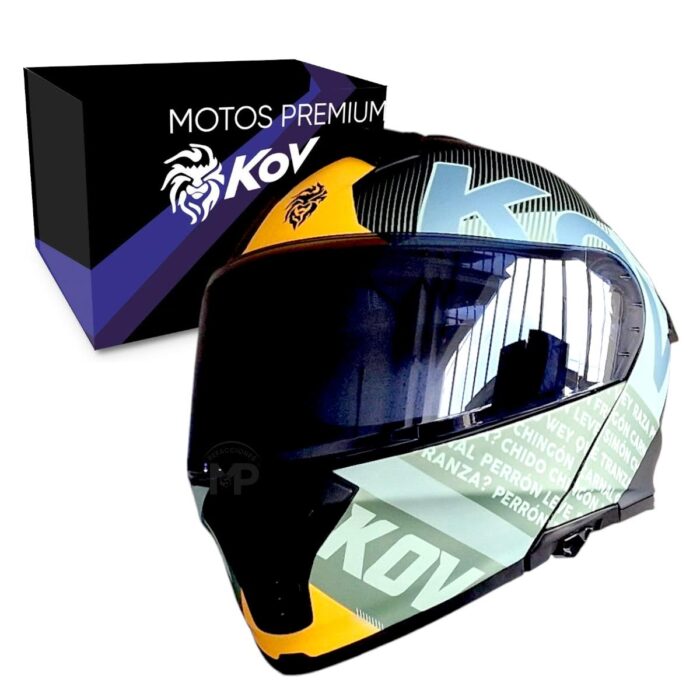 Casco Thunder Flow Verde Xl Kov Original