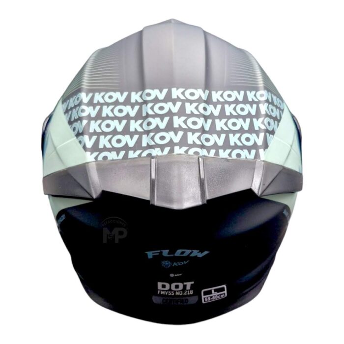 Casco Thunder Flow Verde Xl Kov Original - Imagen 10