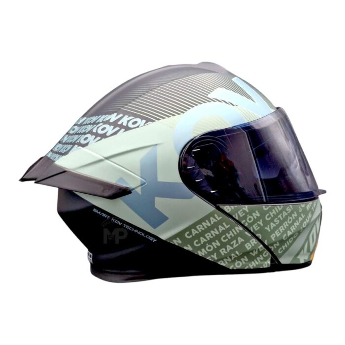 Casco Thunder Flow Verde Xl Kov Original - Imagen 9