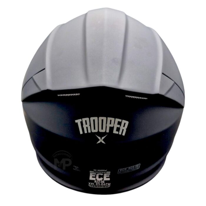 X-kov Casco Trooper Negro Mate Original - Imagen 7