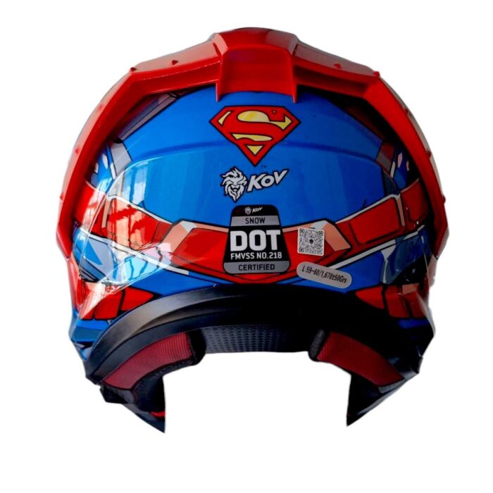 Dc Casco Snow Superman 2.0 Azul M Kov Original - Imagen 4