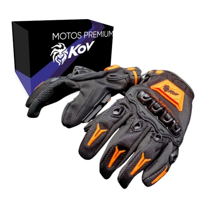 Guante Kov Delta Negro / Naranja Xl Original