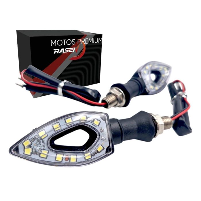 Direccional LED tipo flecha blanco universal