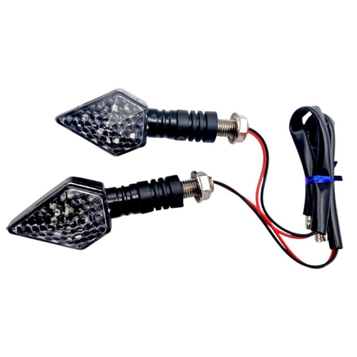 Direccional LED tipo rombo azul universal - Imagen 2