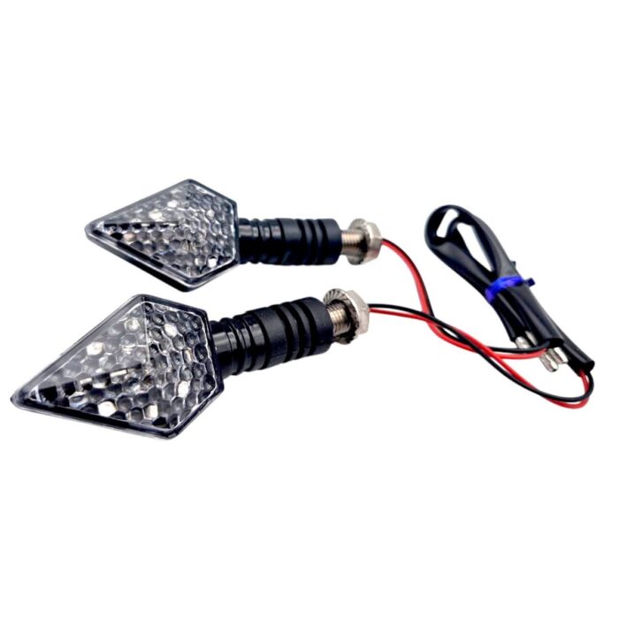 Direccional LED tipo rombo azul universal - Imagen 4